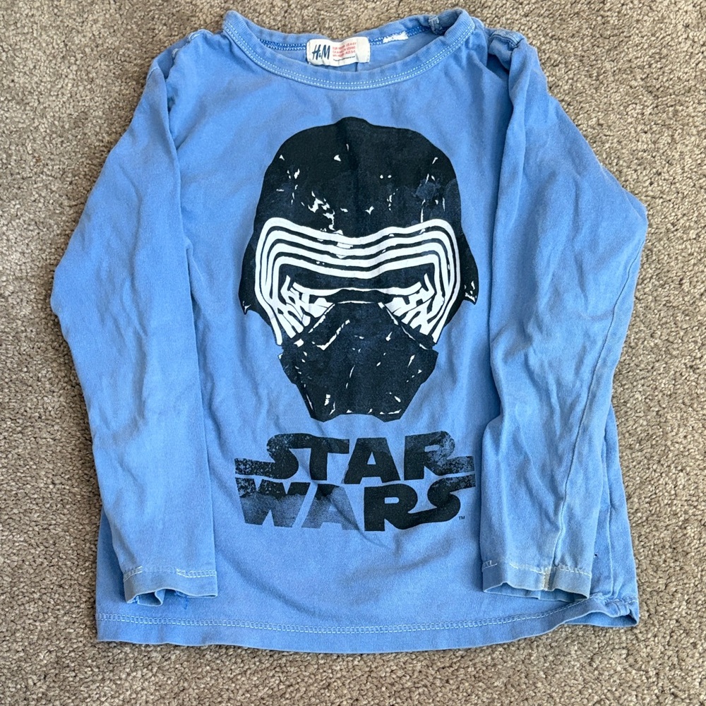 H&M Blue Star Wars Long Sleeve Tee